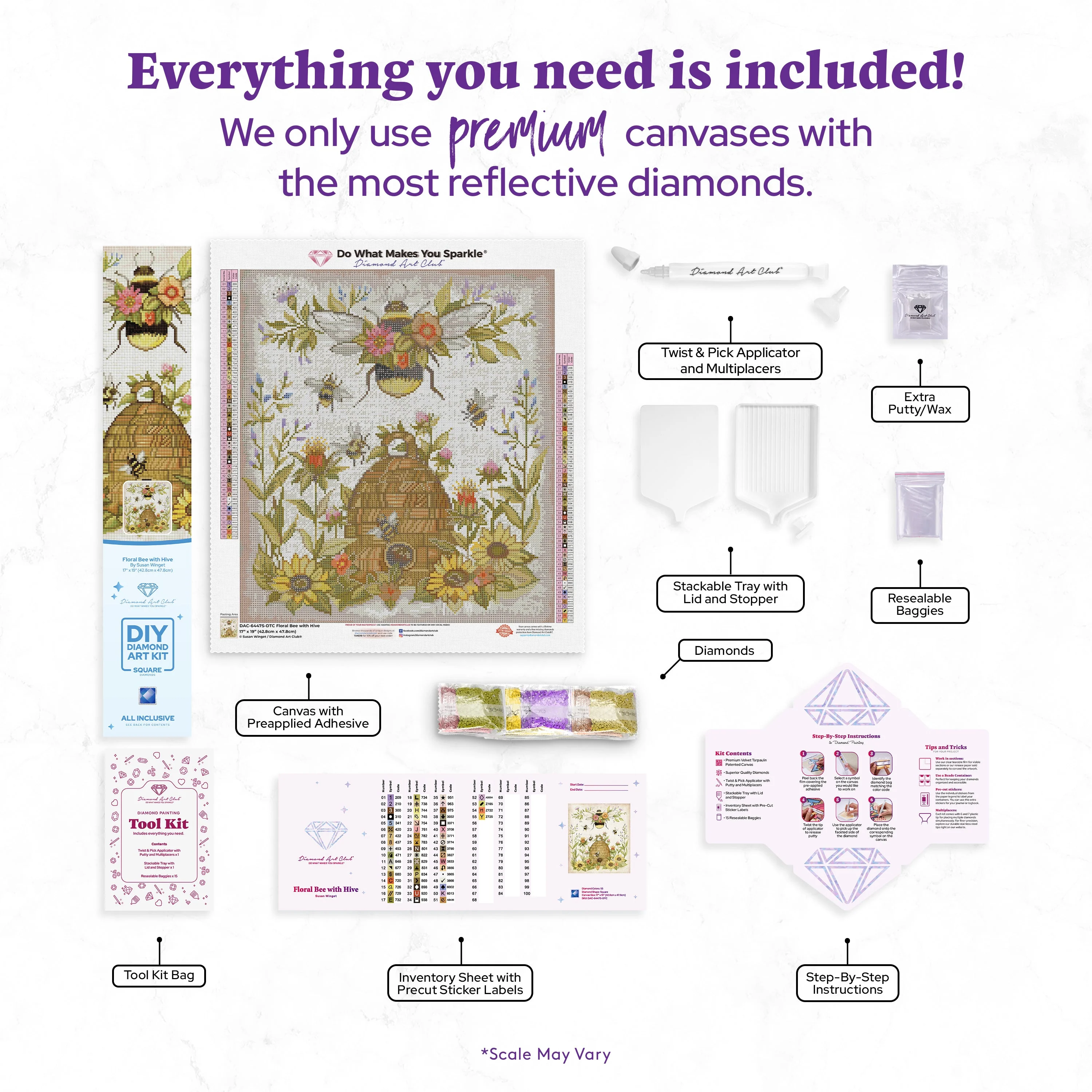 Floral Bee with Hive - Image 3