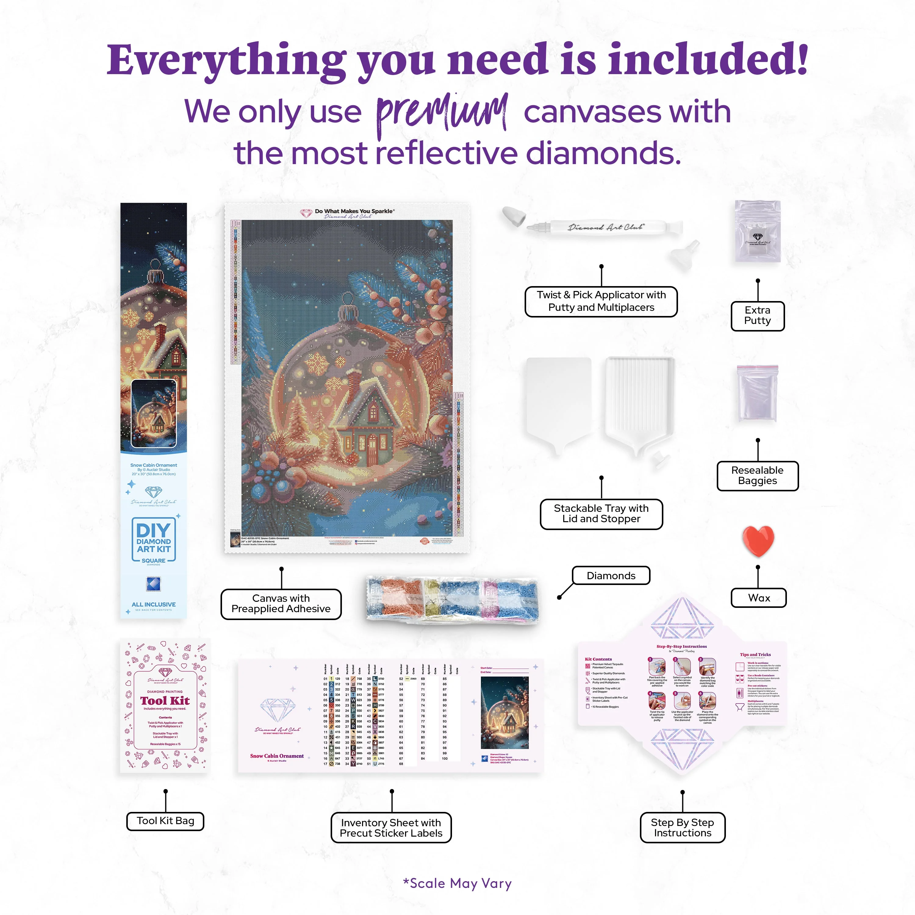 Snow Cabin Ornament - Image 3